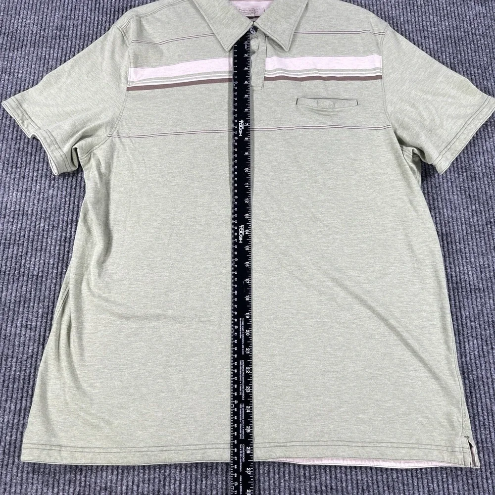Banana Republic Polo Shirt Mens XL Extra Large Green Short Sleeve 100% Cotton